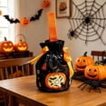thumbnail image 5 of Qocolcyl Pumpkin Ghost Print Halloween Drawstring Candy Bag, Reusable Fabric Trick Or Treat Gift Pouch, Halloween Decor, Indoor Outdoor Party Favor Snack Storage Bag Holiday Goodie Carry Supplies, 5 of 6