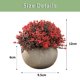thumbnail image 2 of 2 uds planta Artificial en maceta bola de césped de plástico decoración creativa maceta de flores falsas decoración de paisaje plantas verdes, 2 of 5