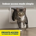 thumbnail image 2 of PetSafe Interior Cat Door: 4-Way Locking, Indoor Pet Door Flap - Tinted Privacy Door for Cat Litter Box or Pet Feeder, Built-In Door Lock, Durable Door Frame, DIY Easy Install, Hardware Kit Included, 2 of 8