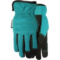 MidwestPetProducts Garden Leather Glove - Lined Synthetic Leather Palm, Waterproof - Green