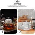 thumbnail image 4 of ifundom Glass Tea Kettle with Infuser, Transparent Borosilicate Glass, 1 Set for Brewing Loose Leaf Tea, 4 of 6