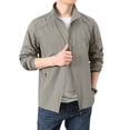 thumbnail image 2 of Windbreaker Jackets for Men Lightweight Waterproof Sun Protection Zip Up Jacket Thin Comfy Sport Coats with Pockets, 2 of 4