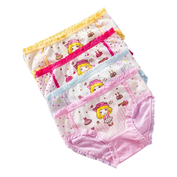 Calzoncillos de dibujos animados para niñas, ropa interior Modal, oso de frutas, bragas con estampado para niñas, calzoncillos para niños, calzoncillos suaves, calzoncillos florales de algodón Tan Jianjun unisex