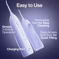 thumbnail image 4 of AquaSonic Icon Electric Water Flosser - 150ml Tank, Cordless Rechargeable, Waterproof, Portable Oral Irrigator - Purple, 4 of 7
