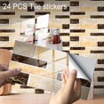 thumbnail image 2 of CAROOTU 3D Tile Backsplash Stickers Waterproof Self-Adhesive Peel Creative Home Beautification Designed for, 2 of 6