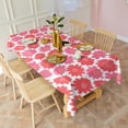 thumbnail image 5 of Pioneer Flower Floral Print Pattern Rectangle Tablecloth 60"x102",Waterproof Polyester Rectangle Table Cloth, Wipeable Spillproof Polyester Tablecloth for Dining, Camping, Indoor and Outdoor, 5 of 6