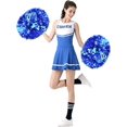 thumbnail image 3 of 4 Pack Cheerleading Pom Poms,metallic Cheer Pom Poms With Training Baton Handle, 3 of 5