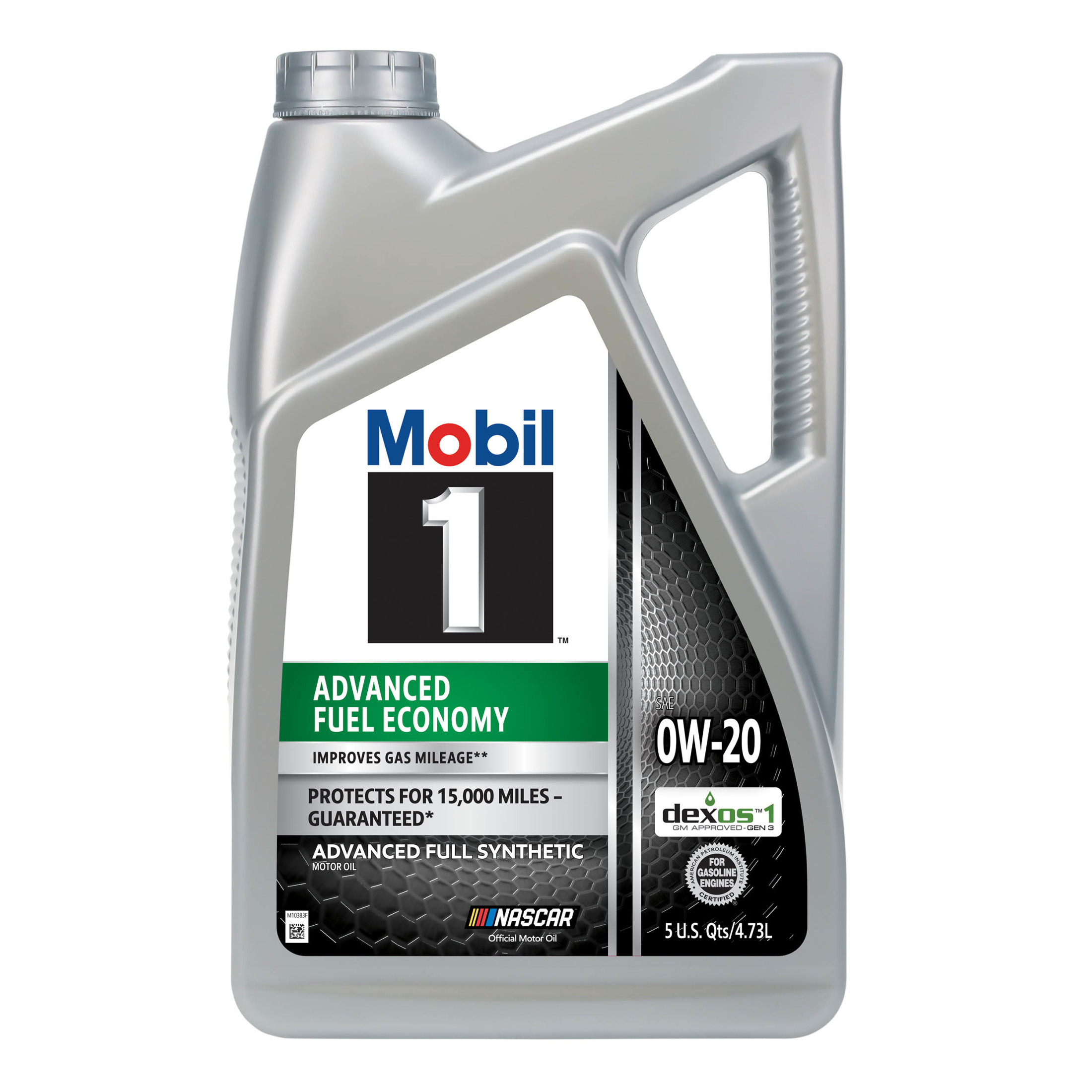 Mobil 1 Advanced Fuel Economy Full Synthetic Motor Oil 0W-20, 5 Quart