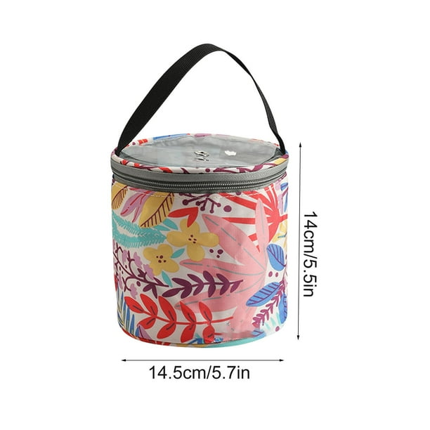 Bolsa de lana, organizador de almacenamiento, bolsa de hilo, bolsa de tejer, porta hilo portátil, estuche de transporte, almacenamiento para gancho de crochet, organizador de viaje para ganchos de cr