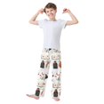 thumbnail image 2 of FORMRS Boys Pajama Pants with Pockets Size 11-12Y Kids Lounge Sleep Bottoms, Cartoon Halloween Ghosts, 2 of 8