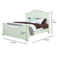 thumbnail image 2 of American Woodcrafters Stonebrook Antique White Wood King Panel Bed, 2 of 2