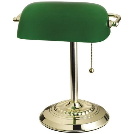 Energy Saving Bankers Lamp - Living Accents 17466-012 Bankers Lamp, Brass