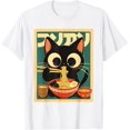 thumbnail image 1 of Cat Ramen - Camiseta japonesa divertida de anime kawaii japonesa, 1 of 2