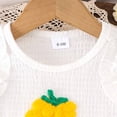 thumbnail image 6 of JUMEYU Toddler Sets for Girls Girls Summer Outfits Ruffle Sleeve Button Up Tops Pants Spring Toddler Girl Clothes Sets 5T 6T (Gold,5-6 Years), 6 of 7