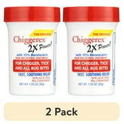 (2 pack) Chiggerex 2x Medicated Ointment: Chiggers, Mosquito, Bug Bites, 1.75oz