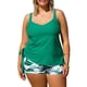 thumbnail image 1 of Traje de baño Tankini Aleumdr Tummy Control, talla grande, verde XL, para mujer, 1 of 7