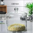 thumbnail image 1 of High Borosilicate Glass Kitchen Pot Double Ear Handle Cooking Pot Multifunctional Ustenes Of Cuisine Clear Glass Stew Pot, 1 of 5