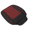 thumbnail image 2 of Gustave PU Leather Car Seat Cushion for Driving, Universal Car Front Seats Cover Protector Pad Breathable Luxury Auto Interior Accessories Office Chair Mat with Storage Pocket "Red", 2 of 9