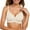 White, variant on ,Women's Padded Seamless Bras Full Coverage Wireless Bra Ribbed V Neck Comfort Adjustable Strap Bralettes White M