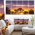 thumbnail image 1 of Champ Inondé Coloré au Coucher du Soleil - Paysage Art Mural sur Toile, 1 of 3