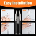 thumbnail image 4 of Tereitr 4-Pack Clear Acrylic 5-Branch Candelabra Centerpieces with LED Candles & Shades, Tall Candelabra Holders for Wedding, Dinner Party Table Decor, 4 of 7