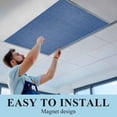 thumbnail image 6 of Navy Blue Fluorescent Light Covers, Vintage Country Monochrome Farmhouse Magnetic Light Covers for Ceiling Lights, Fluorescent Ceiling Shade Filters for Classroom Bedroom Office 4x2Ft x 1PCS, 6 of 8