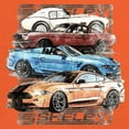 thumbnail image 3 of Shelby Cars Sketch Sweatshirt Mustang Racing American Muscle Car GT500 Cobra Performance Powered by Ford Hoodie, 3 of 7