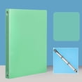 thumbnail image 2 of 4 Holes Round Ring View Plastic Cover Refillable Notebook Journal File Folder Loose Sheet Protector/Diy Scrapbooking/ Cover Protector, 2 of 5