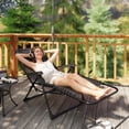 thumbnail image 2 of Outsunny Chaise Zéro Gravité, Chaise Longue Pliante Inclinable, Noir, 2 of 10