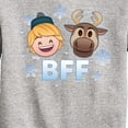 thumbnail image 3 of Disney Emoji - Kristoff Sven Bff - Toddler And Youth Crewneck Fleece Sweatshirt, 3 of 5