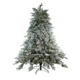 thumbnail image 2 of Northlight 7.5' Prelit Artificial Christmas Tree Frosted Butte Fir - Clear Lights, 2 of 4