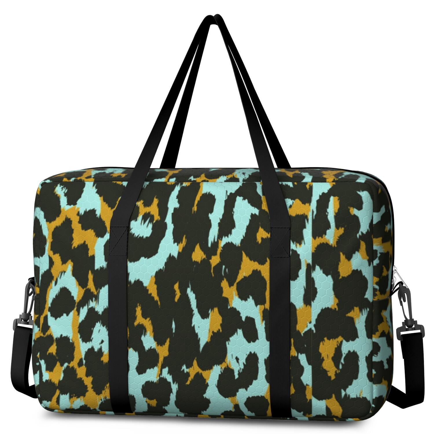 For Spirit Airlines Personal Item Bag 18x14x8 Inch, Boho Floral Weekender Travel Bag, Foldable Travel Duffel Bag Underseat Carry on Bag with Luggage Sleeve for Women and Men 30L
