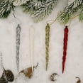 thumbnail image 2 of Twowood 12Pcs/5Pcs Christmas Tree Simulation Ice Icicles DIY Decorations Hanging Pendant, 2 of 10