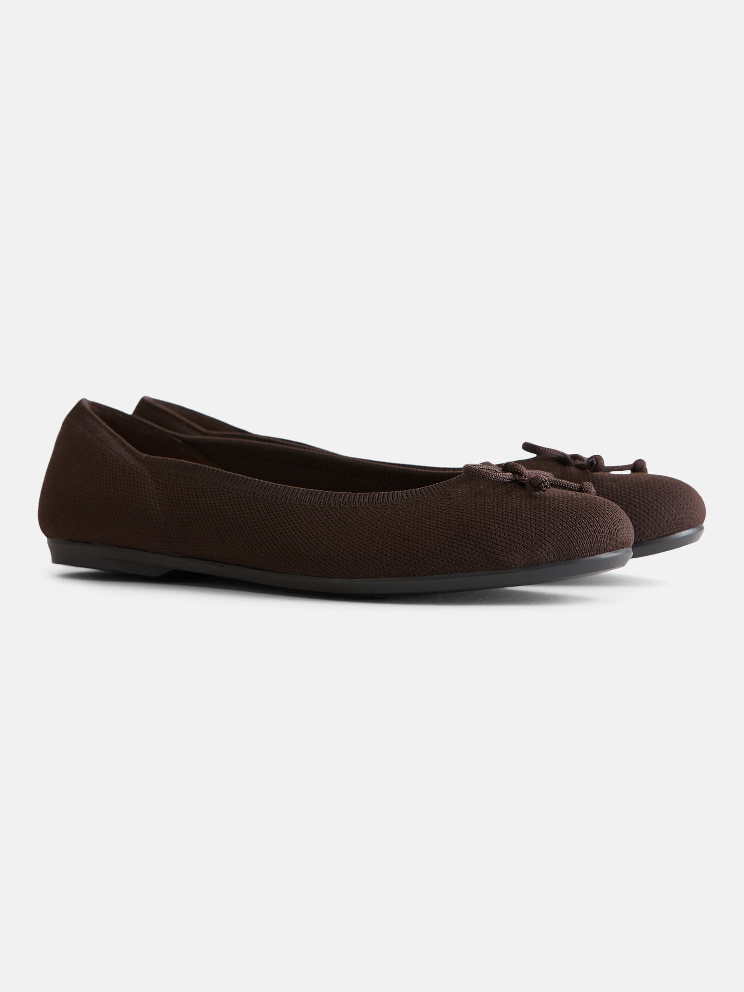 Time and Tru Women's Comfort Knit Ballet Flats
