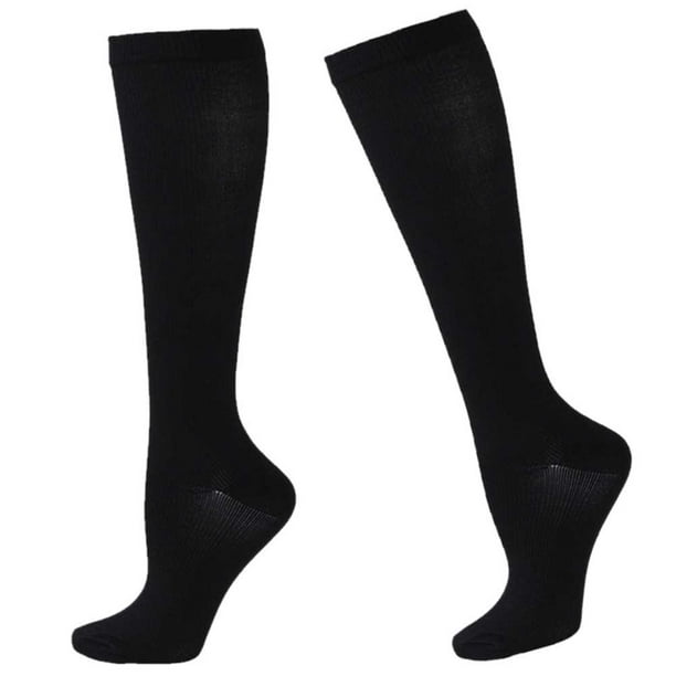 Calcetines deportivos FLhrweasw 1 par Atlético Energizante Confort Hombre Mujer Negro L XL