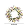thumbnail image 3 of Easter Egg Wreath - 20in Spring Themed Decorative Wreath with Berries Leaves, Durable Reusable Wreath for Front Door Wall Home & Easter Decor Celebrations, Easy Hang, 1pc, 3 of 6