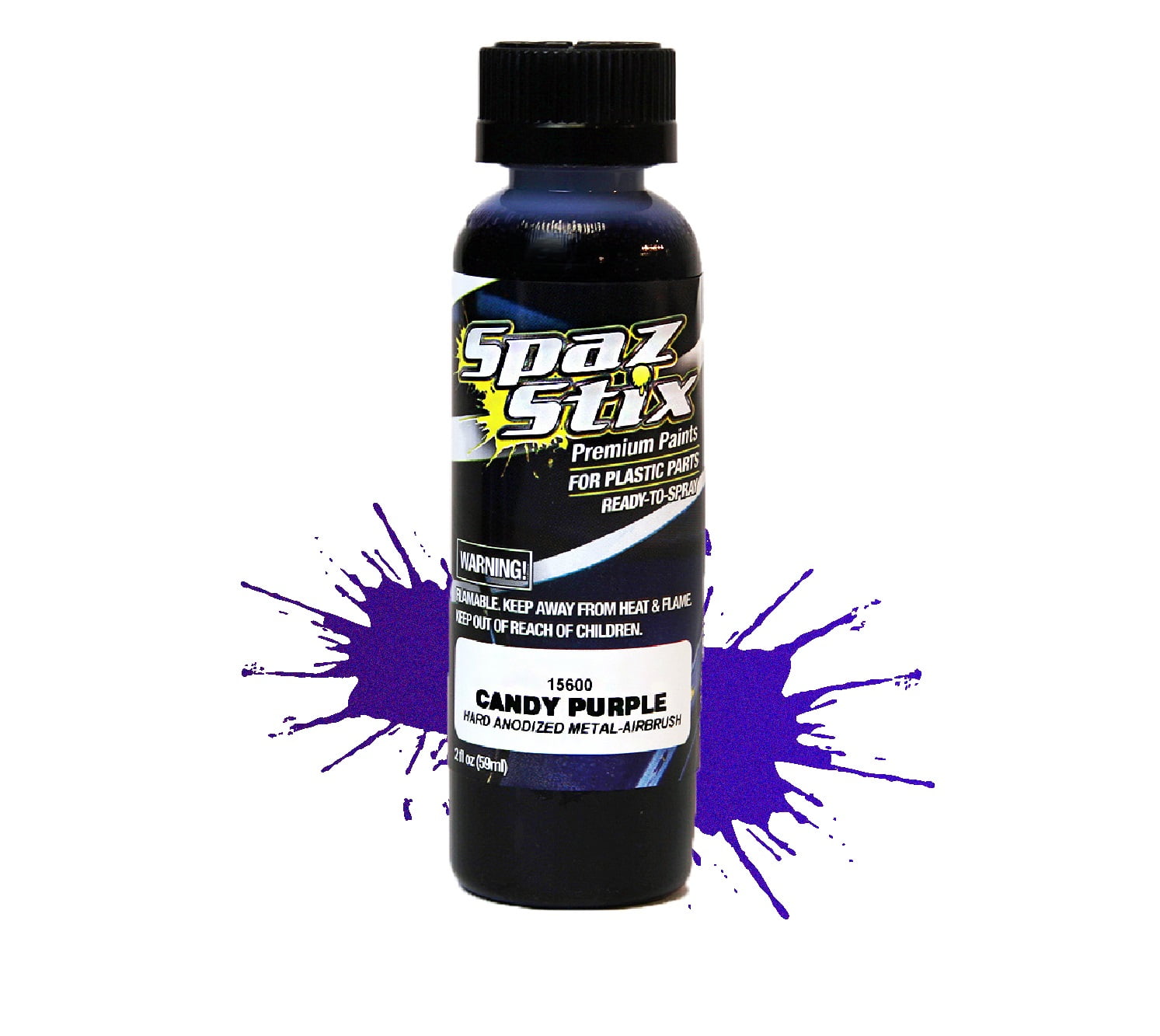 Spaz Stix Candy Purple Airbrush Paint 2oz Walmart Com Walmart Com