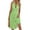 Light Green, variant on Women's Printed Halter Neck Dress with Slight Stretch 100% Polyester Fabric Lightweight Flowy Summer Look For Vacation