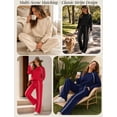 thumbnail image 2 of UVN Outfits Sets for Women Two Piece Sweatshirts Lounge Sets Long Sleeve Tops and Wide Leg Pants Fall Casual Tracksuit Matching Sets with Pockets, 2 of 4