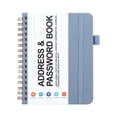thumbnail image 1 of pdqouc Address and Password Book with Alphabetical Tabs Hardcover Spiral Bound Address Organizer for Contacts,Internet Website Logins,Telephone Book Notebook Journal for Home Office, 1 of 9