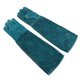 thumbnail image 2 of Guantes de lona azul para entrenamiento de reptiles, antimordeduras, alargados y de seguridad para perros y gatos, serpientes varánidas (azul), 2 of 12