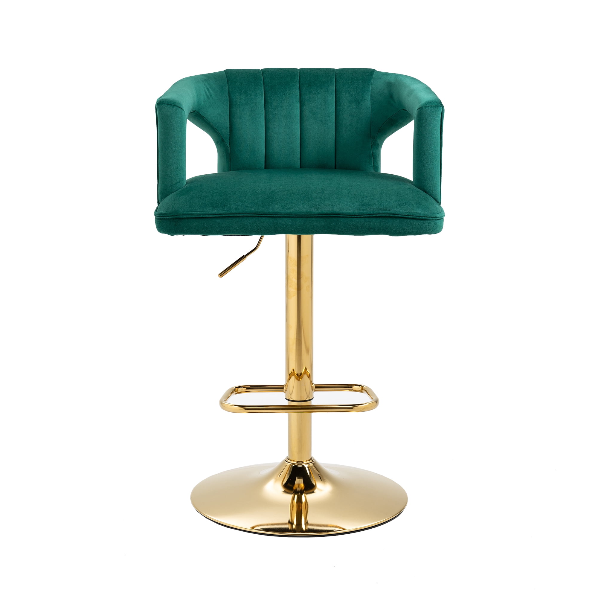 26 Inch Kitchen High Bar Chairs Polyester Fabric Bar Stool Chair Set of