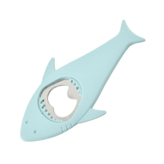 Shark & Crab Shaped Bottle Opener, Novelty Stainless Steel Beer Cap Remover, Kitchen Bar Tool with Food-Grade Silicone Grip, Unique Gift for Home Party Accessories