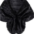 thumbnail image 4 of EQWLJWE Fashion Elegant Bridal Wedding Faux Long Shawl Stole Wrap Scarf, 4 of 5