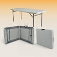 thumbnail image 2 of Hampden Furnishings Premium Seating Plastic Fold in Half Table, 30”x 60” Indoor/Outdoor, 2 of 10