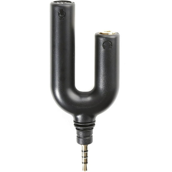 Movo Photo MA2000 U-Shape TRRS Omnidirectional Microphone with Headphone Monitoring Jack