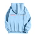 thumbnail image 5 of MHFRRA Sudadera con Capucha con Estampado de Letras para Un Uso Diario Cómodo, Ideal para Salidas Informales y Capas Elegantes Azul, 5 of 5