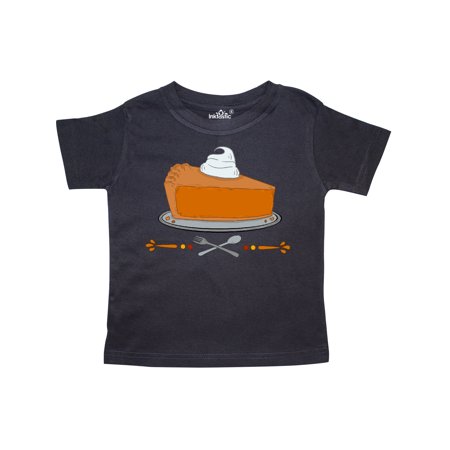 

Inktastic Thanksgiving Pumpkin Pie with Fork and Spoom Gift Toddler Boy or Toddler Girl T-Shirt