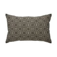 thumbnail image 3 of VHC Brands Custom House Black Tan Jacquard Pillow 14x22, 3 of 3