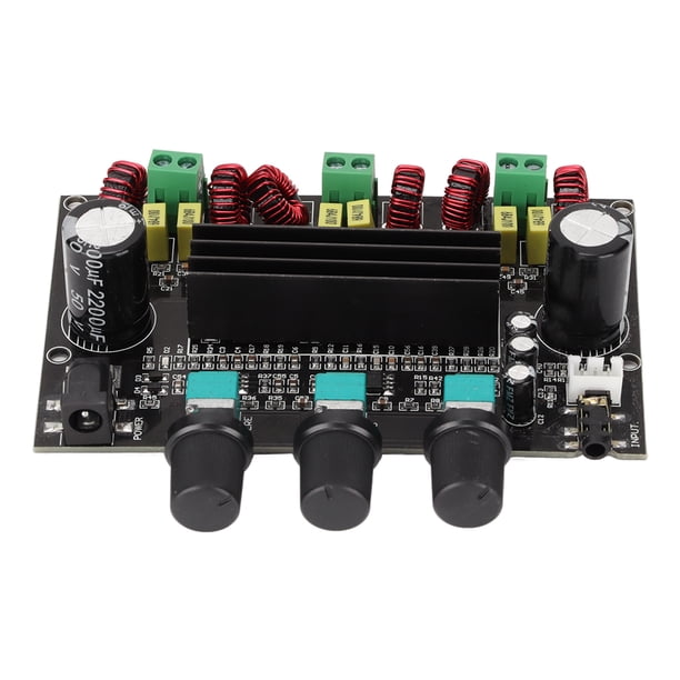 Placa amplificadora Nikou Placa amplificadora de potencia digital 3 canales 80Wx2+100W subwoofer